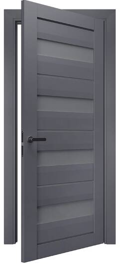 Міжкімнатні двері ламіновані ламінована дверь модель 109 антрацит
