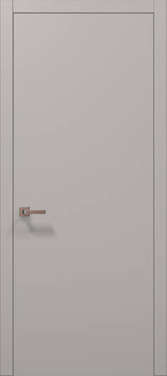 Межкомнатные двери ламинированные ламинированная дверь plato-01c темно-серый супермат
