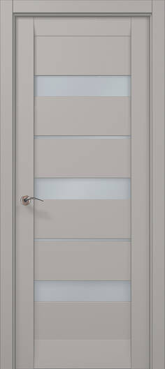 Міжкімнатні двері ламіновані ламінована дверь ml-22 світло-сірий супермат