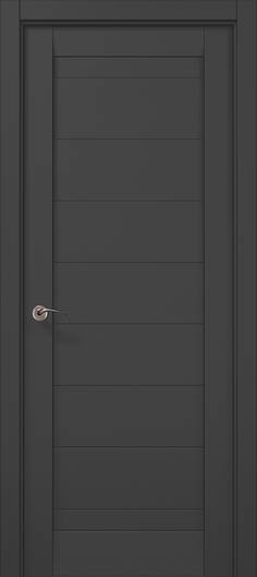Межкомнатные двери ламинированные ламинированная дверь ml-04 темно-серый супермат