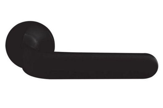 Фурнитура ручки дверная ручка ilavio 2311 круглая розетка черный матовый
