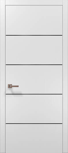 Міжкімнатні двері ламіновані ламінована дверь plato-02 білий матовий