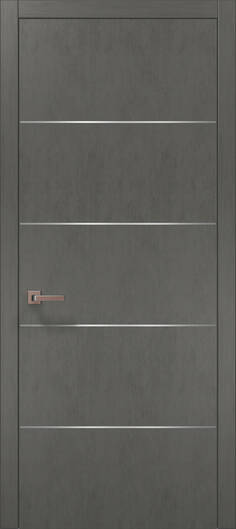 Межкомнатные двери ламинированные ламинированная дверь plato-02 темно-серый супермат
