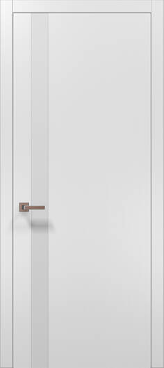 Міжкімнатні двері ламіновані ламінована дверь plato-04 білий матовий