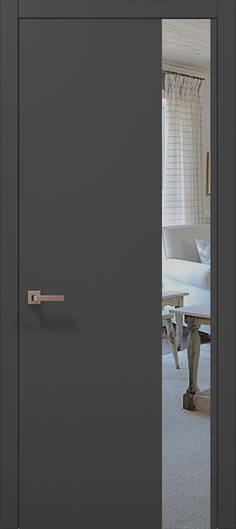 Міжкімнатні двері ламіновані ламінована дверь plato-05 темно-сірий супермат