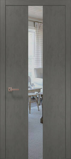 Міжкімнатні двері ламіновані ламінована дверь plato-06 бетон сірий