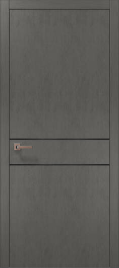Міжкімнатні двері ламіновані ламінована дверь plato-07 бетон сірий