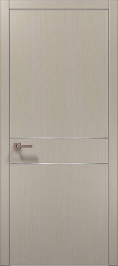 Межкомнатные двери ламинированные ламинированная дверь plato-07 дуб кремовый алюминиевая кромка