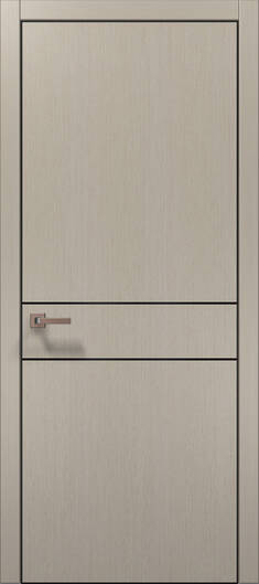 Межкомнатные двери ламинированные ламинированная дверь plato-07 дуб кремовый алюминиевая кромка