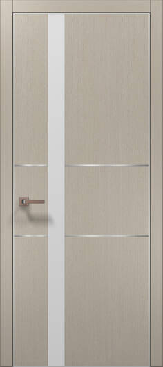 Межкомнатные двери ламинированные ламинированная дверь plato-08 дуб кремовый алюминиевая кромка