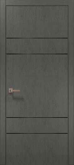 Міжкімнатні двері ламіновані ламінована дверь plato-09 бетон сірий
