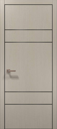 Межкомнатные двери ламинированные ламинированная дверь plato-09 дуб кремовый алюминиевая кромка