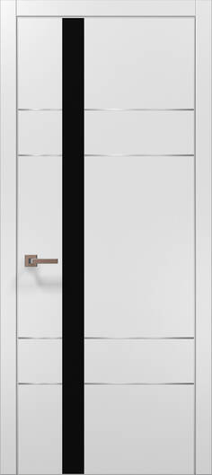 Міжкімнатні двері ламіновані ламінована дверь plato-10 білий матовий