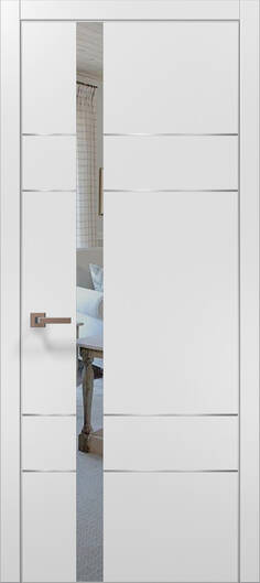 Міжкімнатні двері ламіновані ламінована дверь plato-10 білий матовий