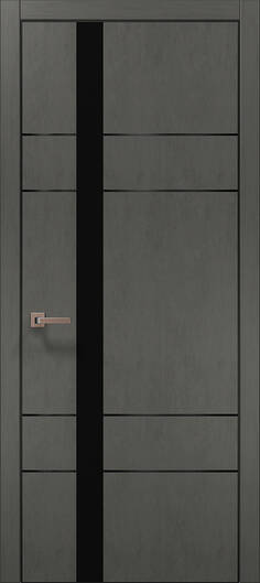 Міжкімнатні двері ламіновані ламінована дверь plato-10 бетон сірий