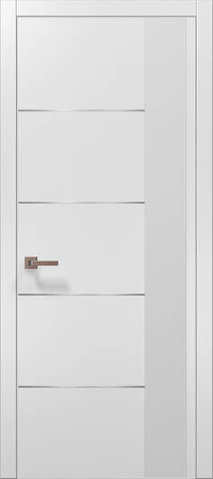 Міжкімнатні двері ламіновані ламінована дверь plato-11 білий матовий