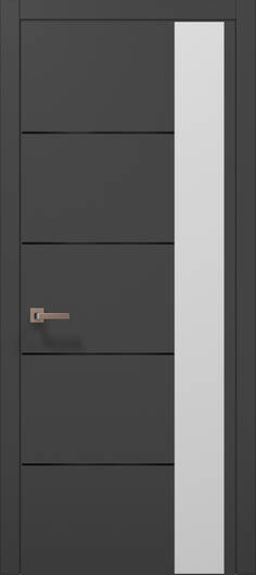 Межкомнатные двери ламинированные ламинированная дверь plato-11 темно-серый супермат