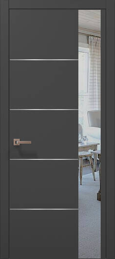 Межкомнатные двери ламинированные ламинированная дверь plato-11 темно-серый супермат