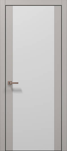 Міжкімнатні двері ламіновані ламінована дверь plato-14 світло-сірий супермат