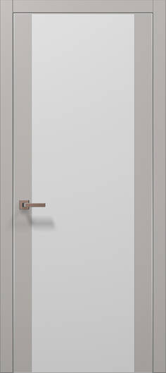 Міжкімнатні двері ламіновані ламінована дверь plato-14 світло-сірий супермат