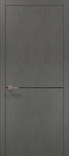 Міжкімнатні двері ламіновані ламінована дверь plato-21 бетон сірий