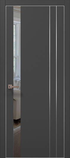 Межкомнатные двери ламинированные ламинированная дверь plato-22 темно-серый супермат