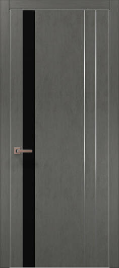 Міжкімнатні двері ламіновані ламінована дверь plato-22 бетон сірий