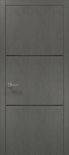 Міжкімнатні двері ламіновані ламінована дверь plato-23 бетон сірий
