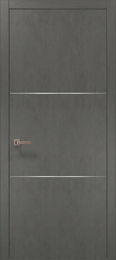 Міжкімнатні двері ламіновані ламінована дверь plato-23 бетон сірий
