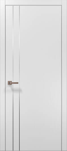 Міжкімнатні двері ламіновані ламінована дверь plato-24 білий матовий