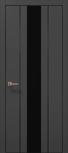 Міжкімнатні двері ламіновані ламінована дверь plato-29 темно-сірий супермат