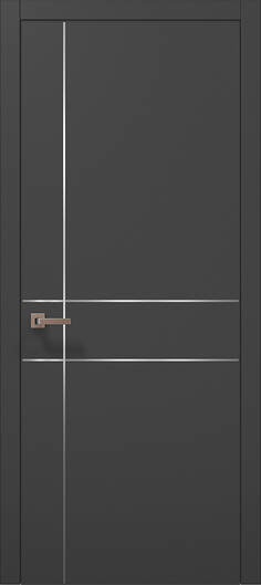 Межкомнатные двери ламинированные ламинированная дверь plato-30 темно-серый супермат