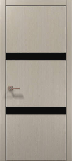 Межкомнатные двери ламинированные ламинированная дверь plato-25 дуб кремовый алюминиевая кромка