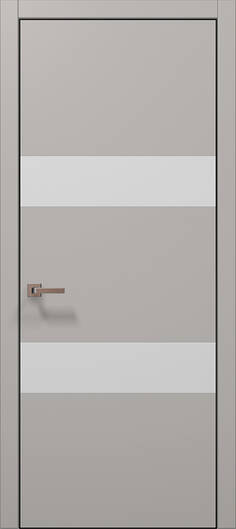 Межкомнатные двери ламинированные ламинированная дверь plato-26 светло-серый супермат алюминиевая кромка
