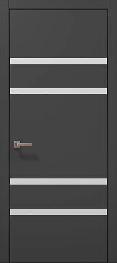 Межкомнатные двери ламинированные ламинированная дверь plato-27 темно-серый супермат алюминиевая кромка