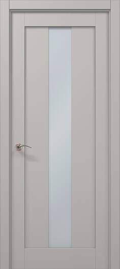 Міжкімнатні двері ламіновані ламінована дверь ml-01 світло-сірий супермат