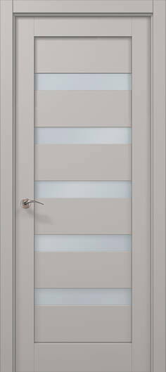 Міжкімнатні двері ламіновані ламінована дверь ml-02 світло-сірий супермат