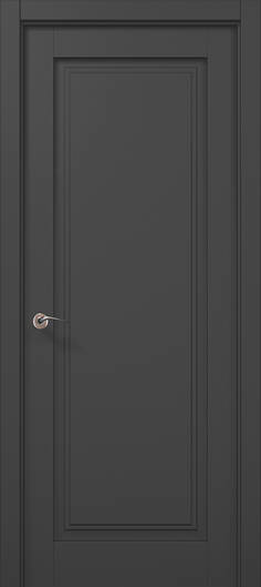 Міжкімнатні двері ламіновані ламінована дверь ml-08 темно-сірий супермат