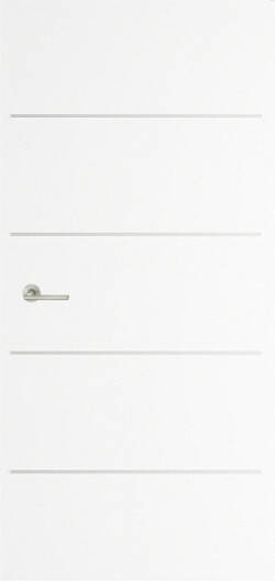 Міжкімнатні двері ламіновані стандарт 15.1 брама білий гладкий
