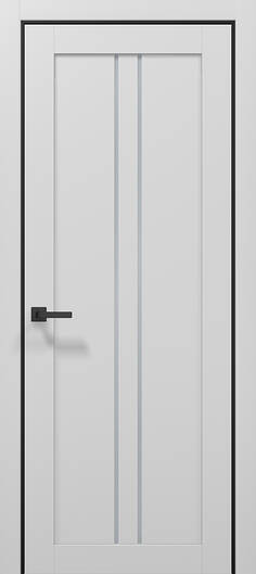 Міжкімнатні двері ламіновані tetra t-02 (сатин) альпійський білий пвх