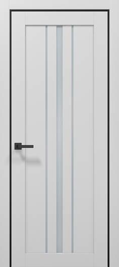 Міжкімнатні двері ламіновані tetra t-03 (сатин) альпійський білий пвх