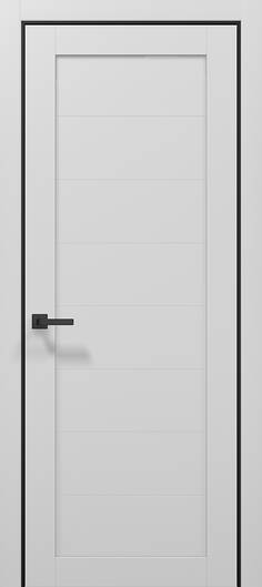 Міжкімнатні двері ламіновані tetra t-04 глуха набірна фильонка альпійський білий пвх