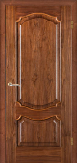 Міжкімнатні двері шпоновані шпонована дверь модель 41 горіх амер. глуха