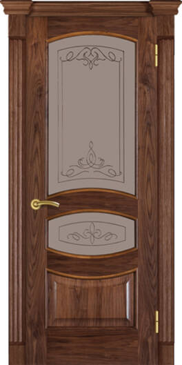 Міжкімнатні двері шпоновані шпонированная дверь модель 50 орех американский cт-ст-гл
