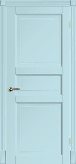 Міжкімнатні двері фарбовані ніца по блакитний