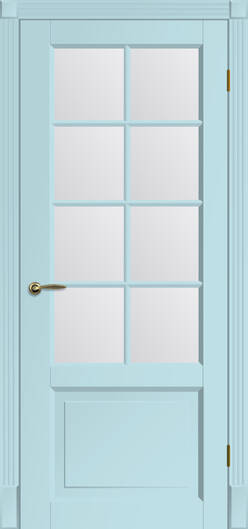 Межкомнатные двери окрашенные окрашенная дверь ницца по голубой