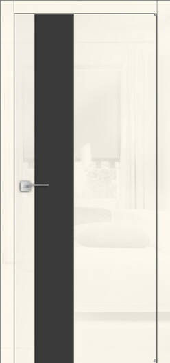 Межкомнатные двери окрашенные окрашенная дверь а3.s сл.кость черное стекло