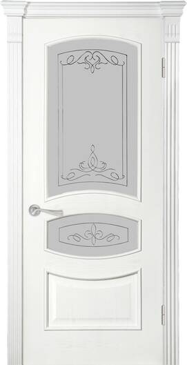 Межкомнатные двери шпонированные шпонированная дверь модель 50 ясень белый эмаль ст-ст-гл