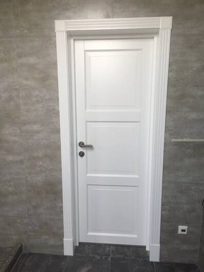 Міжкімнатні двері фарбовані рим поо білі