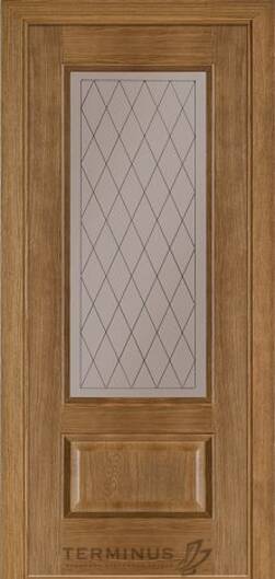 Міжкімнатні двері шпоновані шпонированная дверь модель 52 даймон стекло